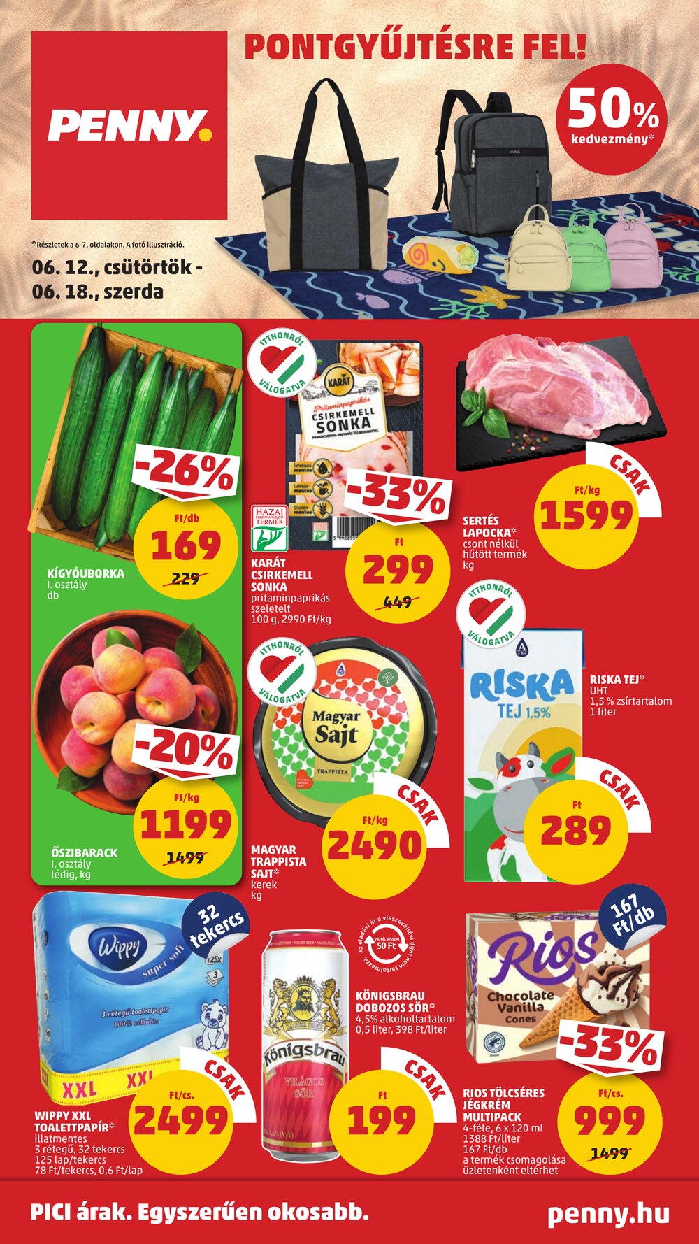 Penny Market akciós újság 2025.06.12-től - 1. oldal.