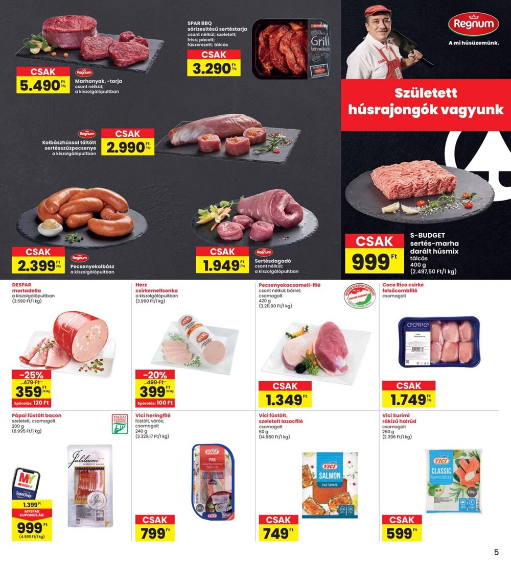 Interspar akciós újság 2025.06.12-től - 5. oldal.