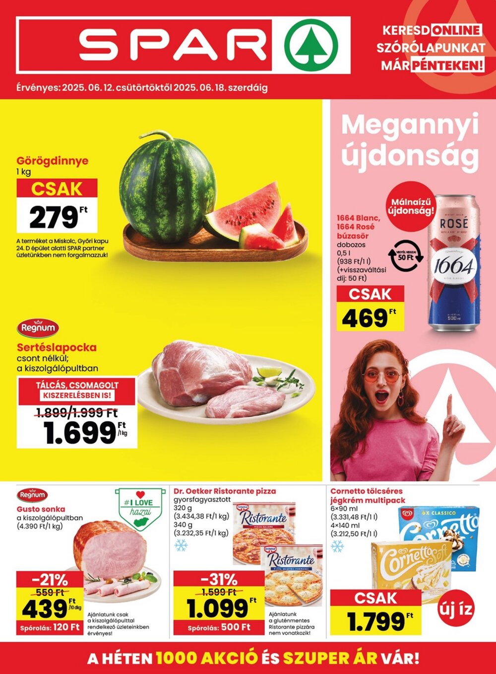 Spar akciós újság 2025.06.12-től - 1. oldal.