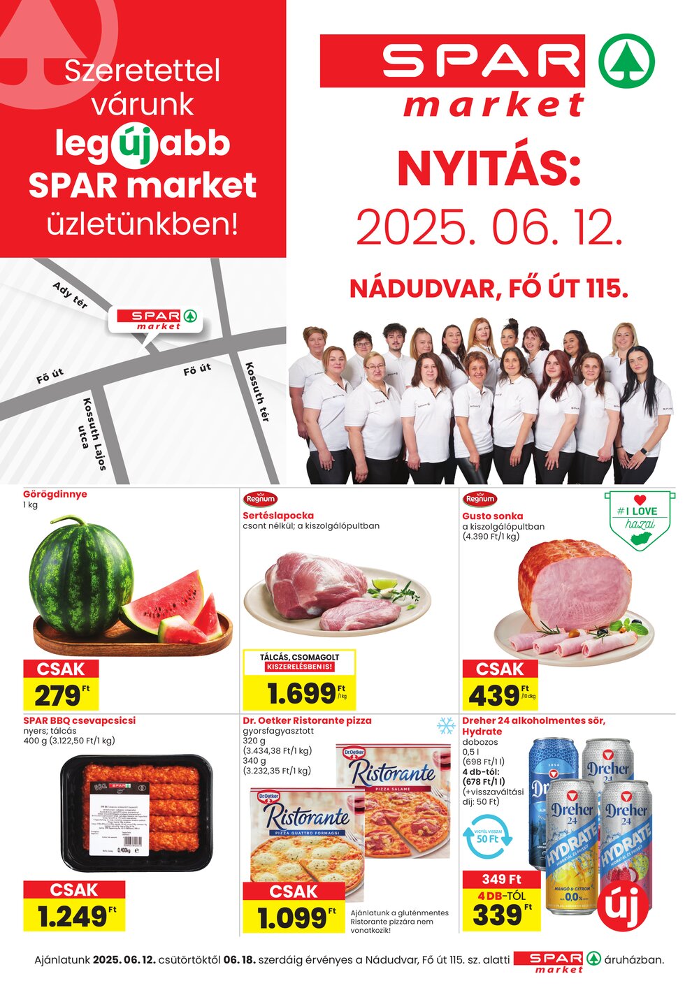 Spar Market akciós újság 2025.06.12-től - 1. oldal.