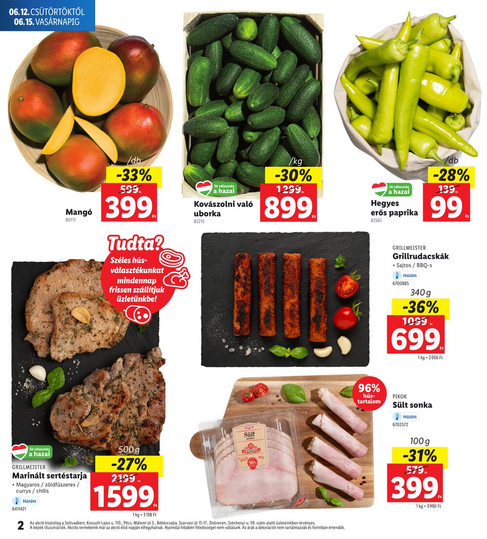 Lidl akciós újság 2025.06.12-től - 2. oldal.