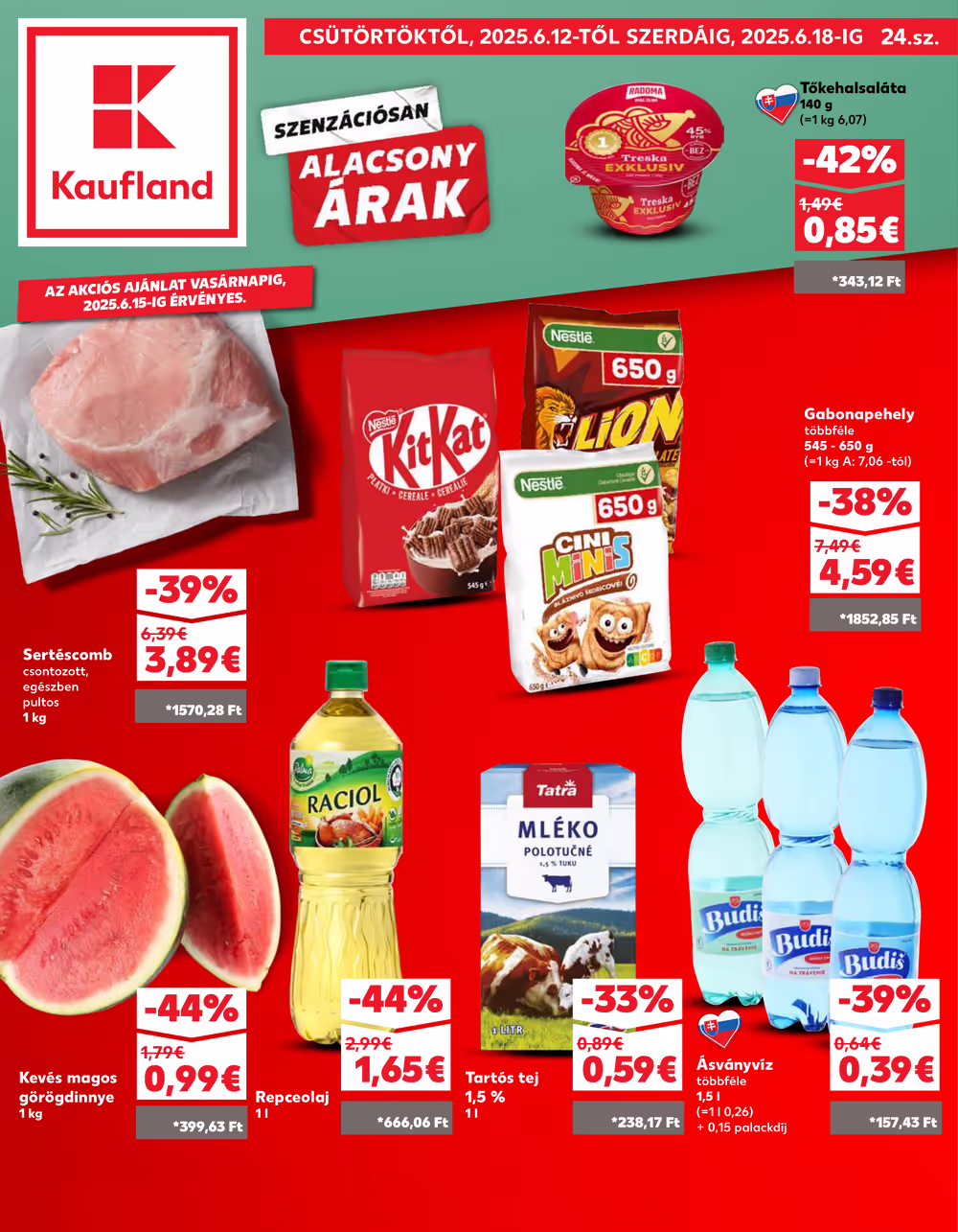 Kaufland akciós újság 2025.06.12-től - 1. oldal.
