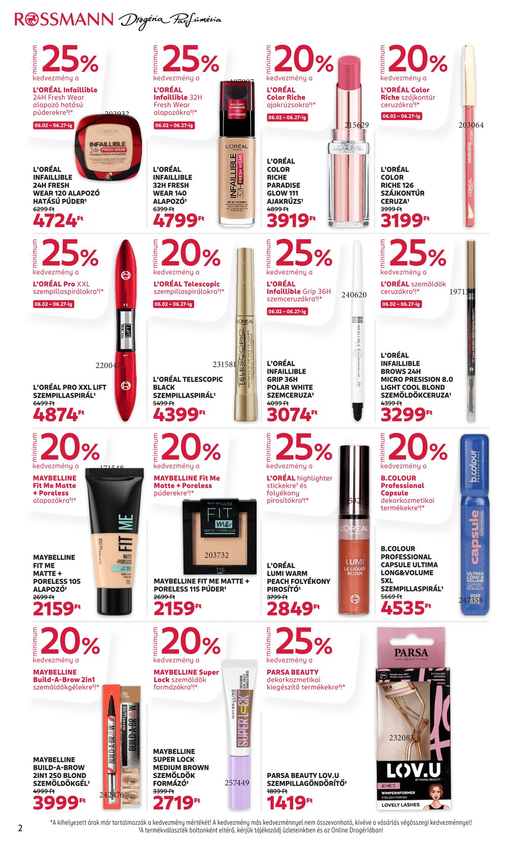 Rossmann akciós újság 2025.06.16-tól - 2. oldal.