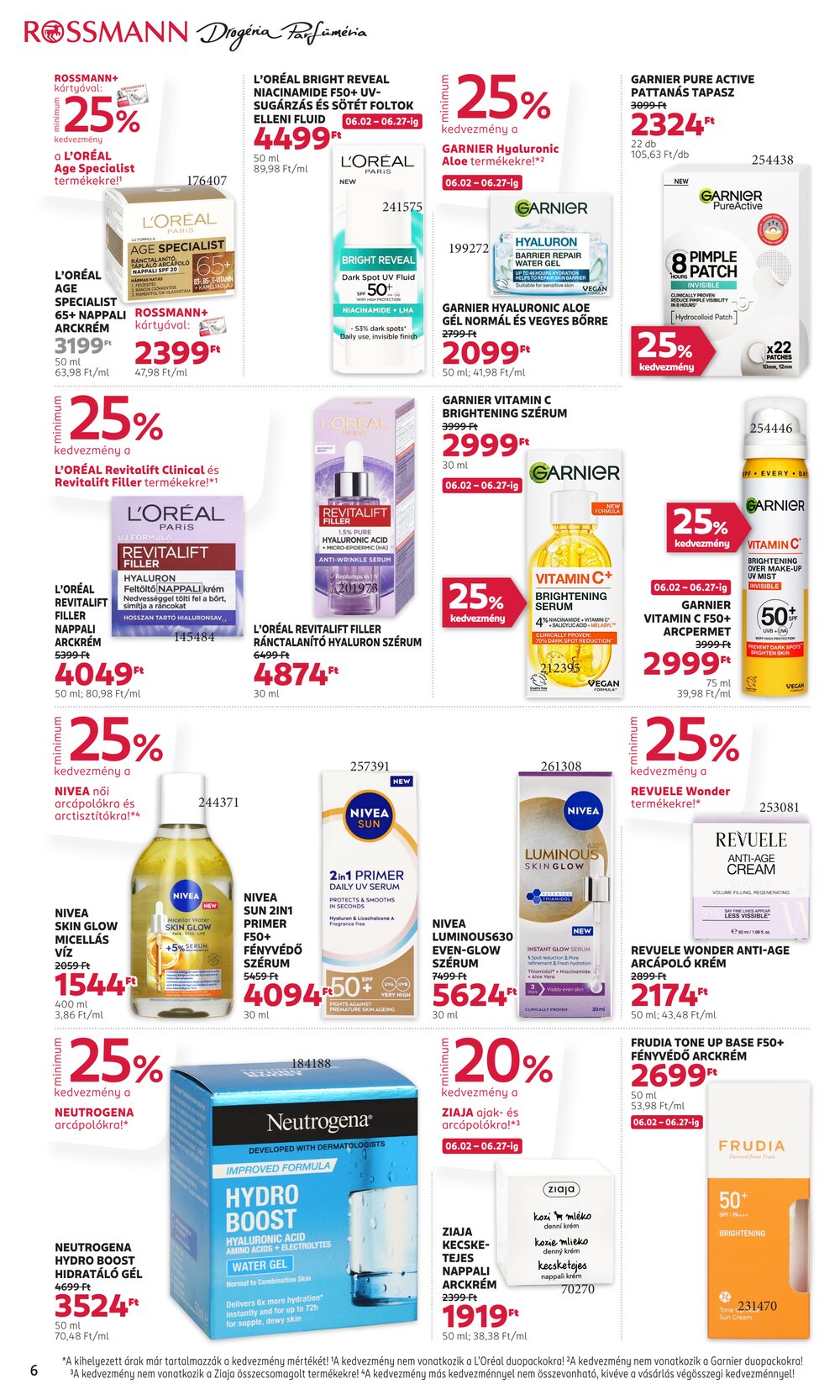Rossmann akciós újság 2025.06.16-tól - 6. oldal.
