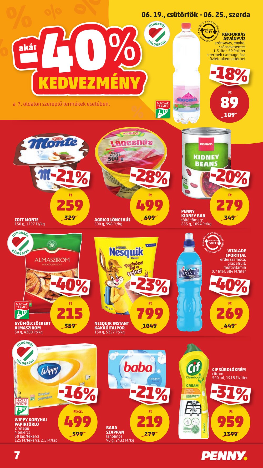 Penny Market akciós újság 2025.06.19-től - 9. oldal.