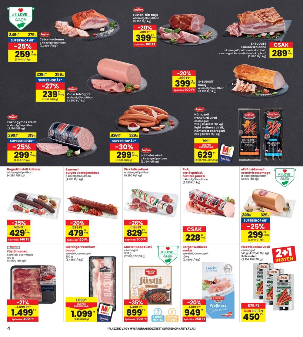 Interspar akciós újság 2025.06.19-től - 4. oldal.