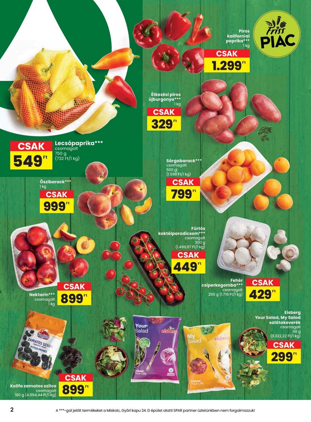 Spar akciós újság 2025.06.19-től - 2. oldal.