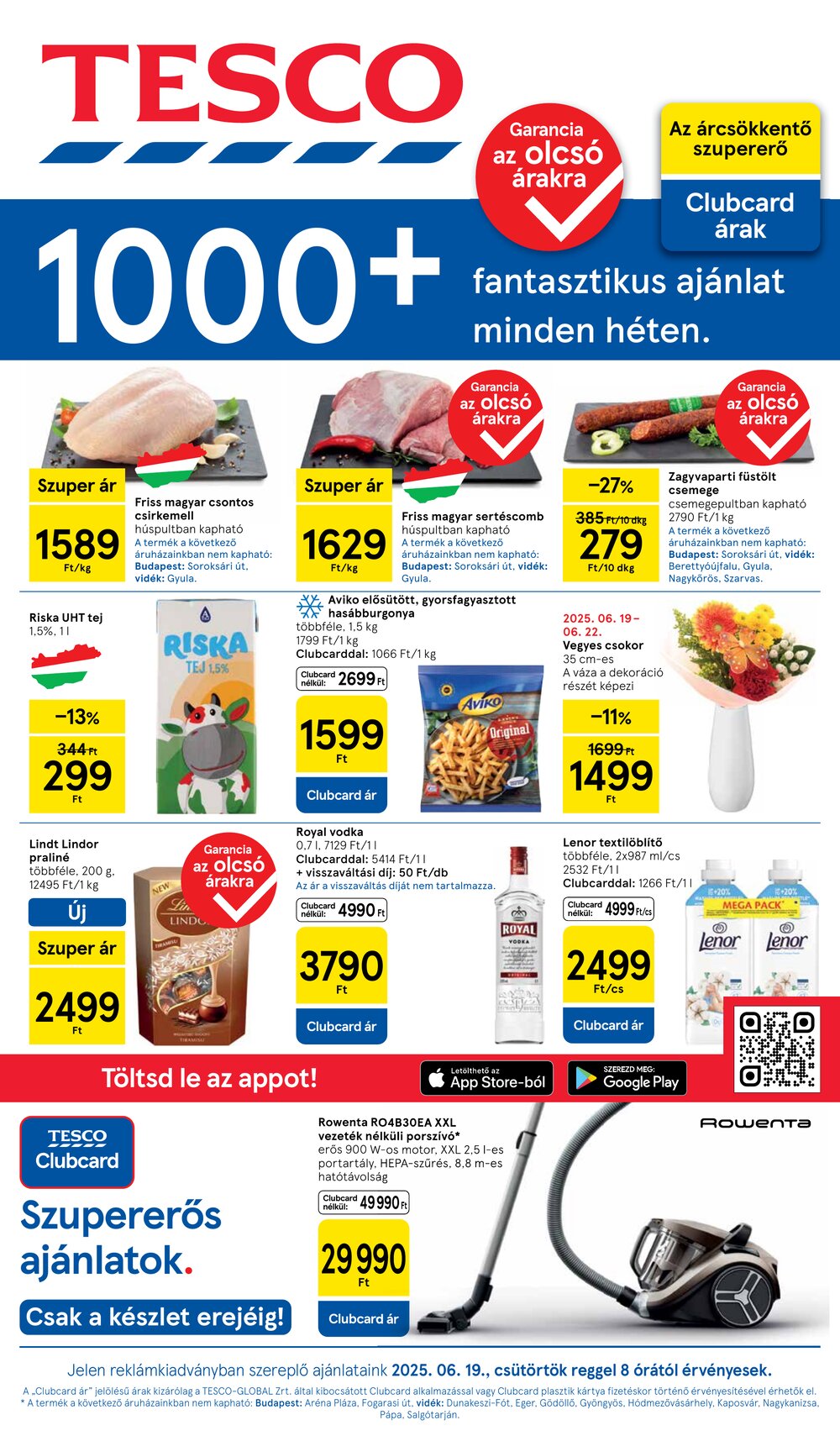 Tesco akciós újság 2025.06.19-től - 1. oldal.