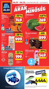 Aldi akciós újság 2025.06.19-től