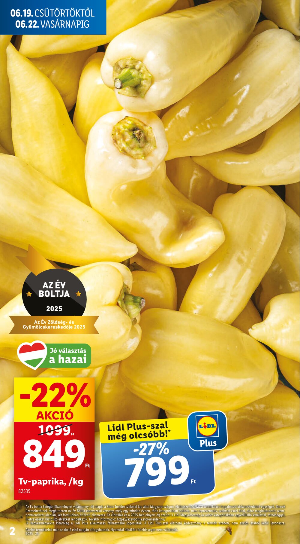Lidl akciós újság 2025.06.19-től - 2. oldal.