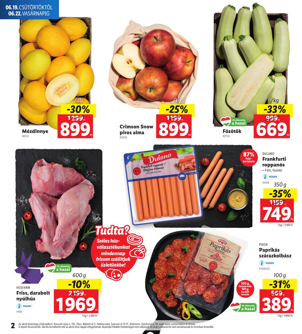 Lidl akciós újság 2025.06.19-től - 2. oldal.