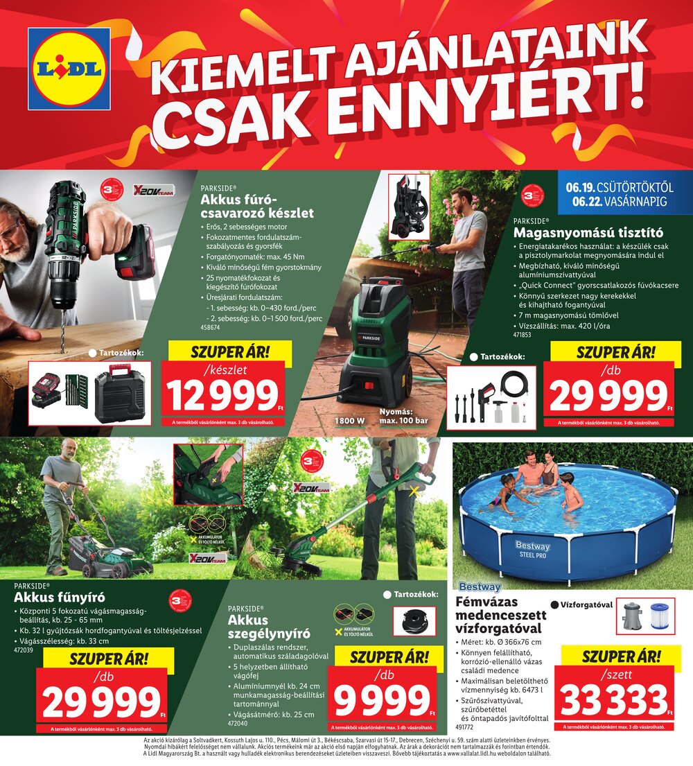 Lidl akciós újság 2025.06.19-től - 4. oldal.