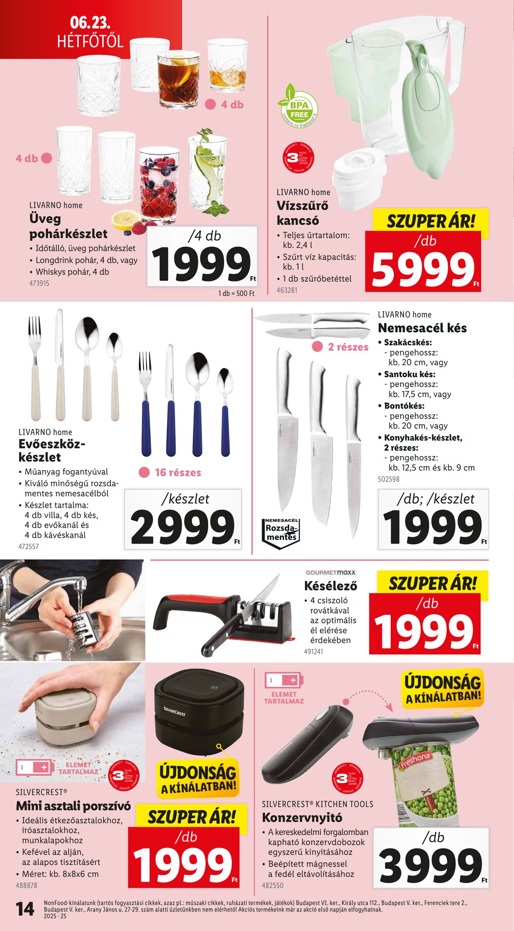 Lidl akciós újság 2025.06.19-től - 14. oldal.