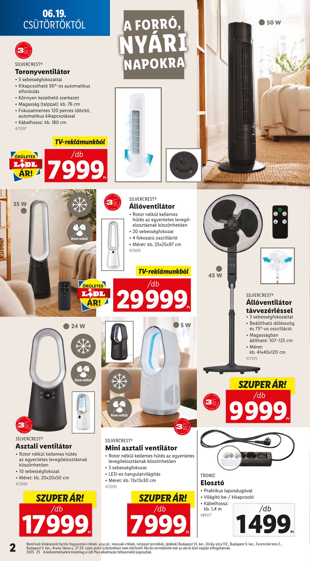 Lidl akciós újság 2025.06.19-től - 2. oldal.