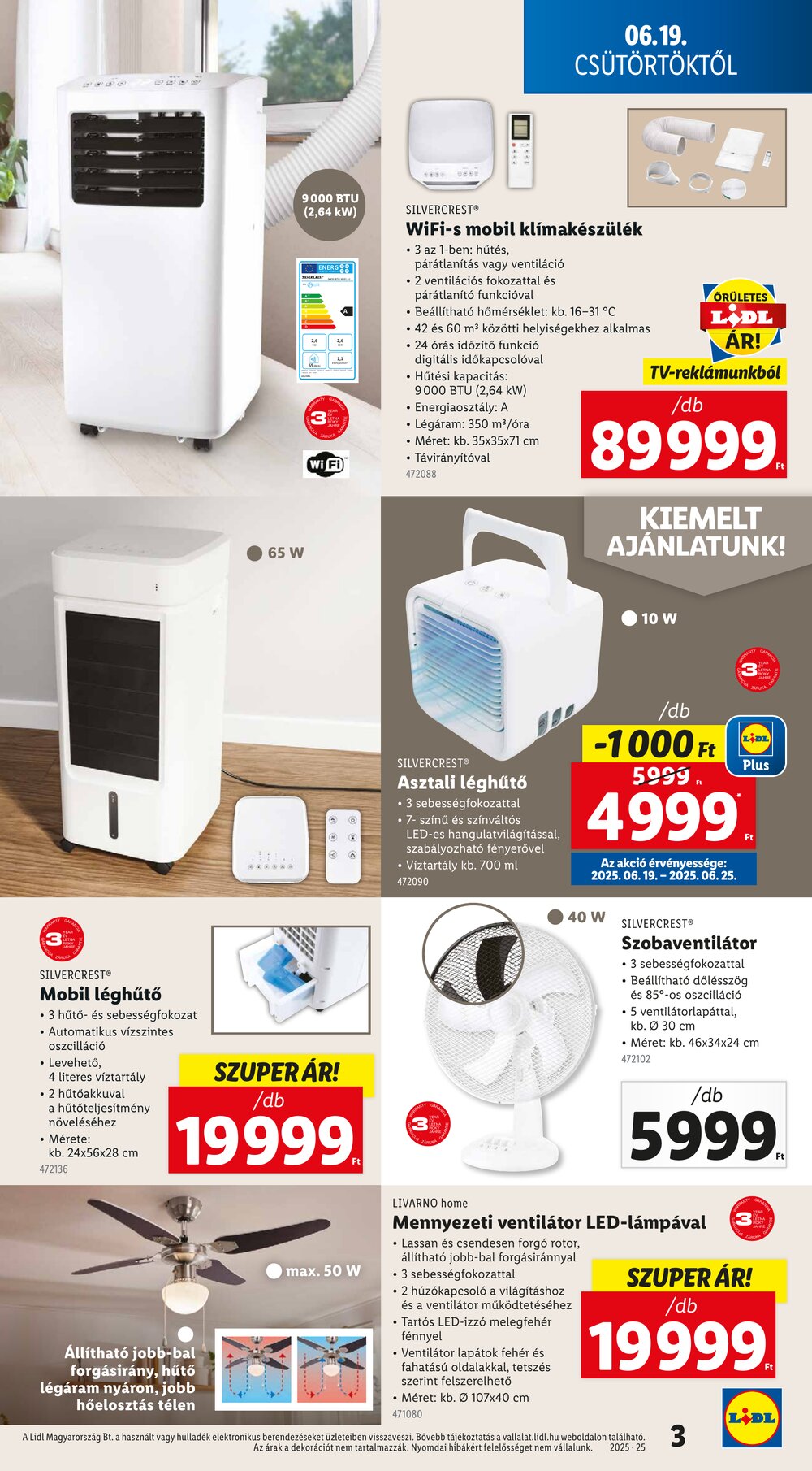 Lidl akciós újság 2025.06.19-től - 3. oldal.