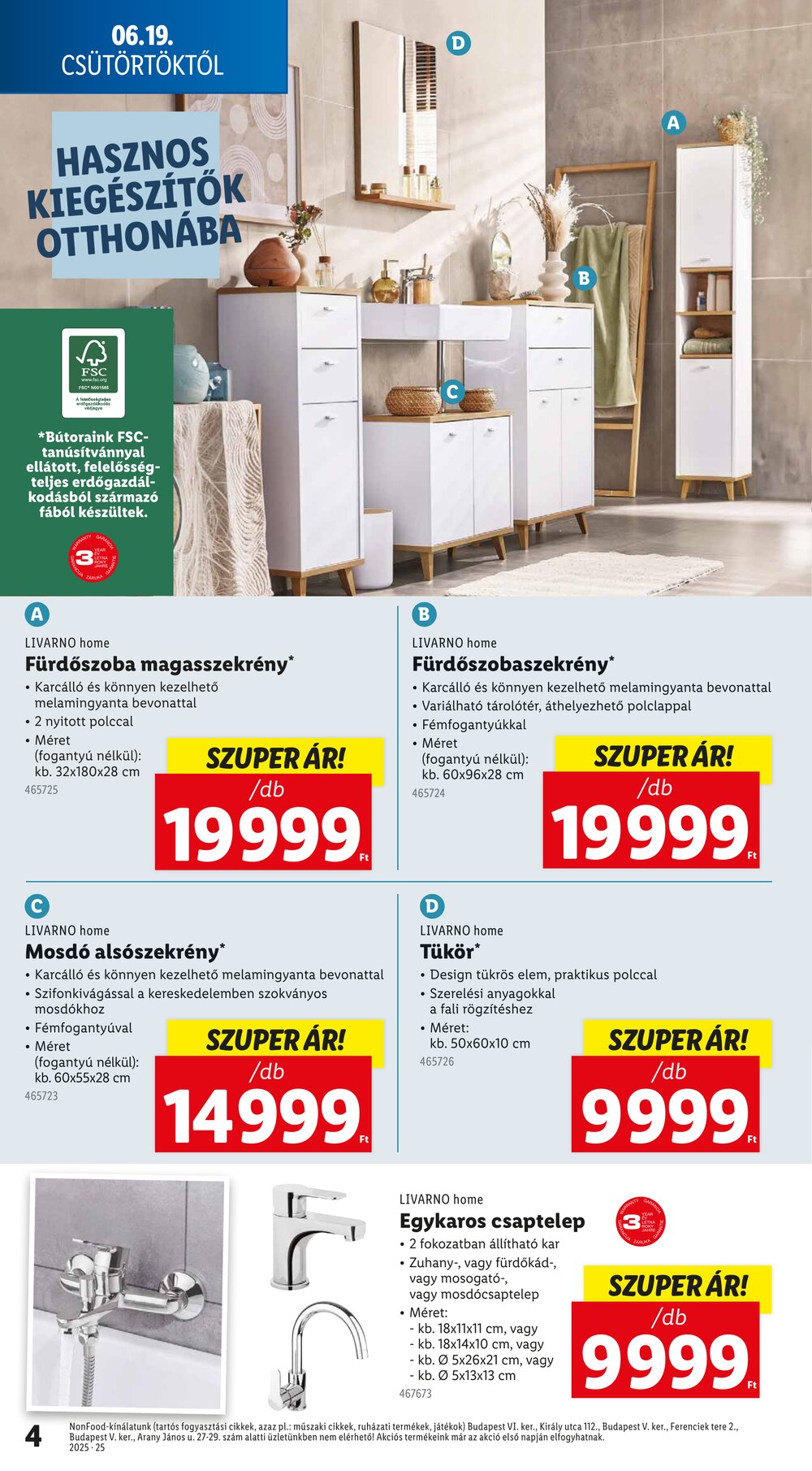 Lidl akciós újság 2025.06.19-től - 4. oldal.