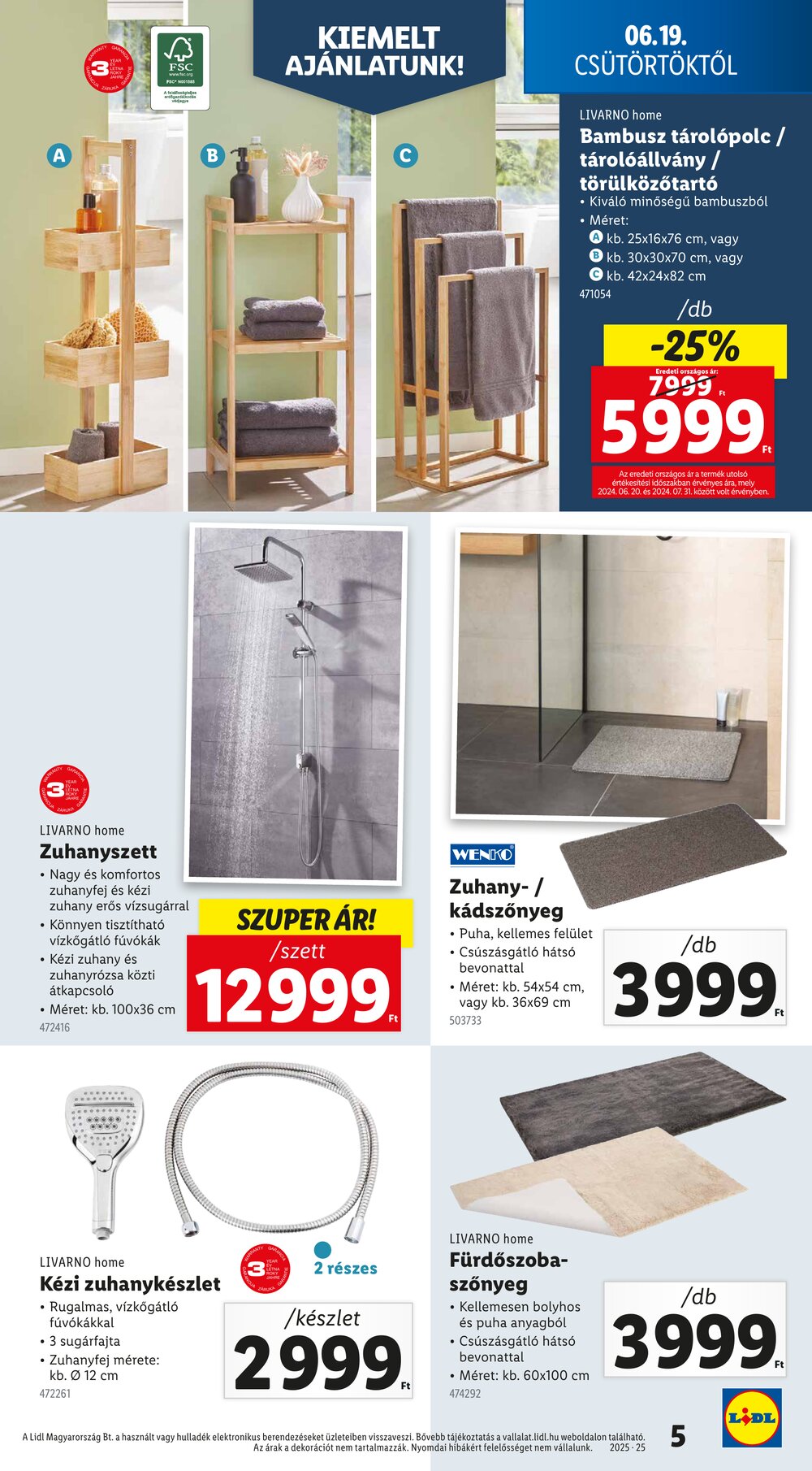 Lidl akciós újság 2025.06.19-től - 5. oldal.