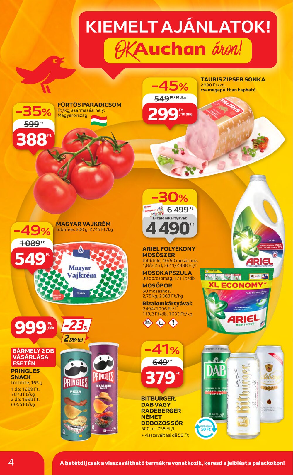 Auchan akciós újság 2025.06.19-től - 4. oldal.