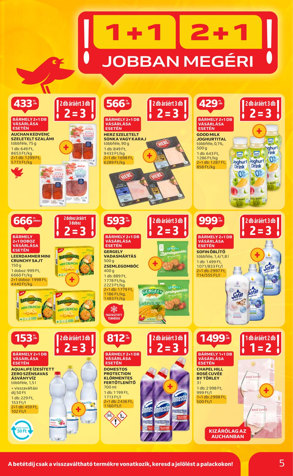 Auchan akciós újság 2025.06.19-től - 5. oldal.