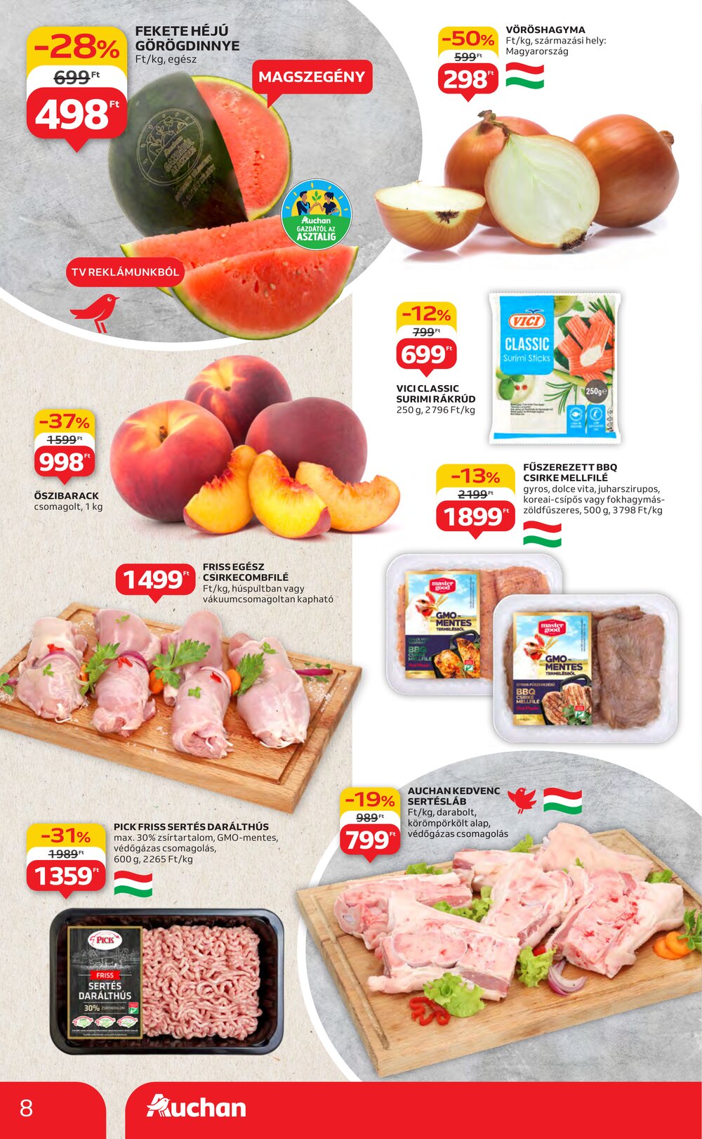 Auchan akciós újság 2025.06.19-től - 8. oldal.
