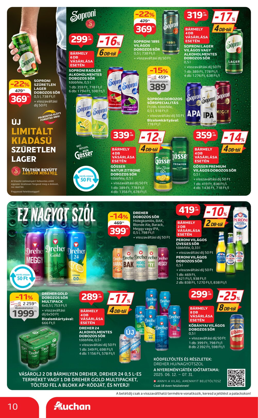 Auchan akciós újság 2025.06.19-től - 10. oldal.
