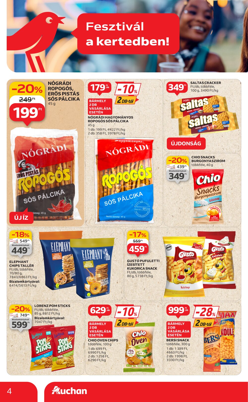 Auchan akciós újság 2025.06.19-től - 4. oldal.
