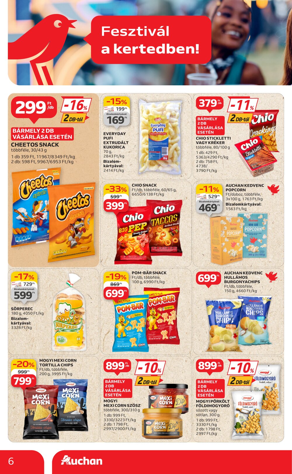 Auchan akciós újság 2025.06.19-től - 6. oldal.