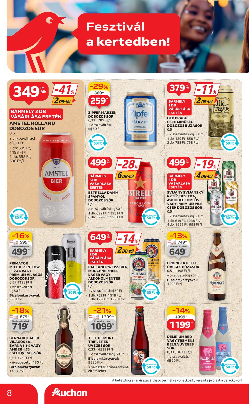 Auchan akciós újság 2025.06.19-től - 8. oldal.