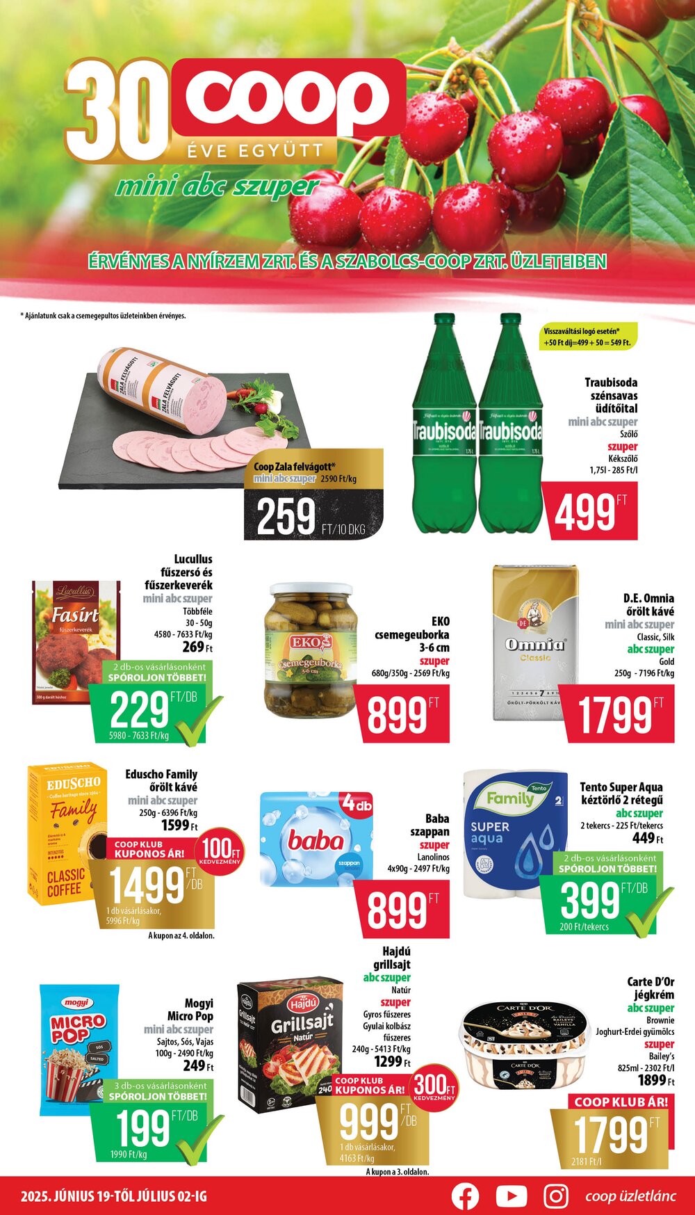 Coop akciós újság 2025.06.19-től - 1. oldal.
