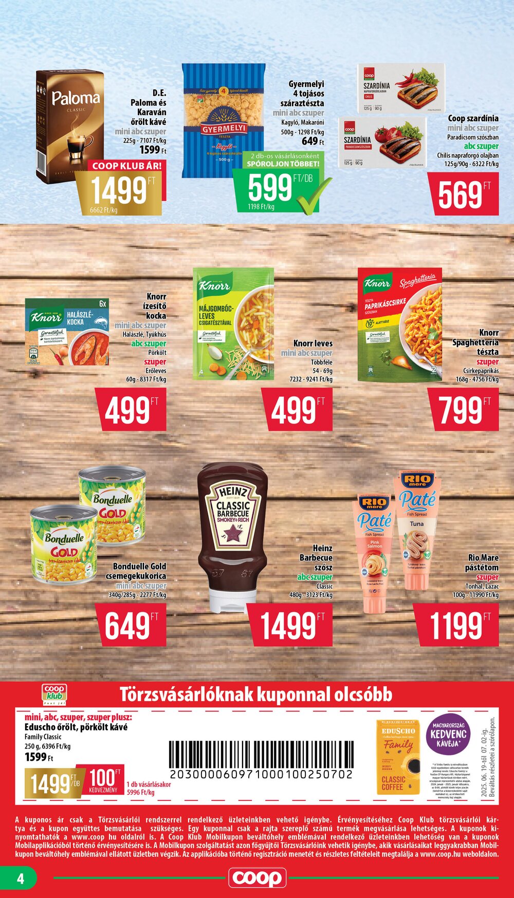 Coop akciós újság 2025.06.19-től - 4. oldal.