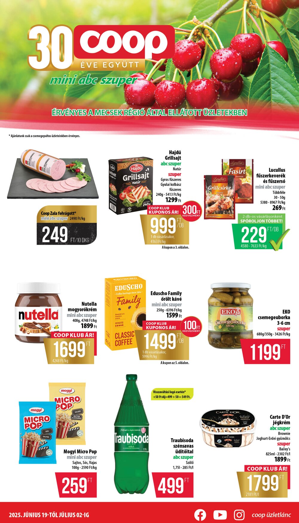 Coop akciós újság 2025.06.19-től - 1. oldal.