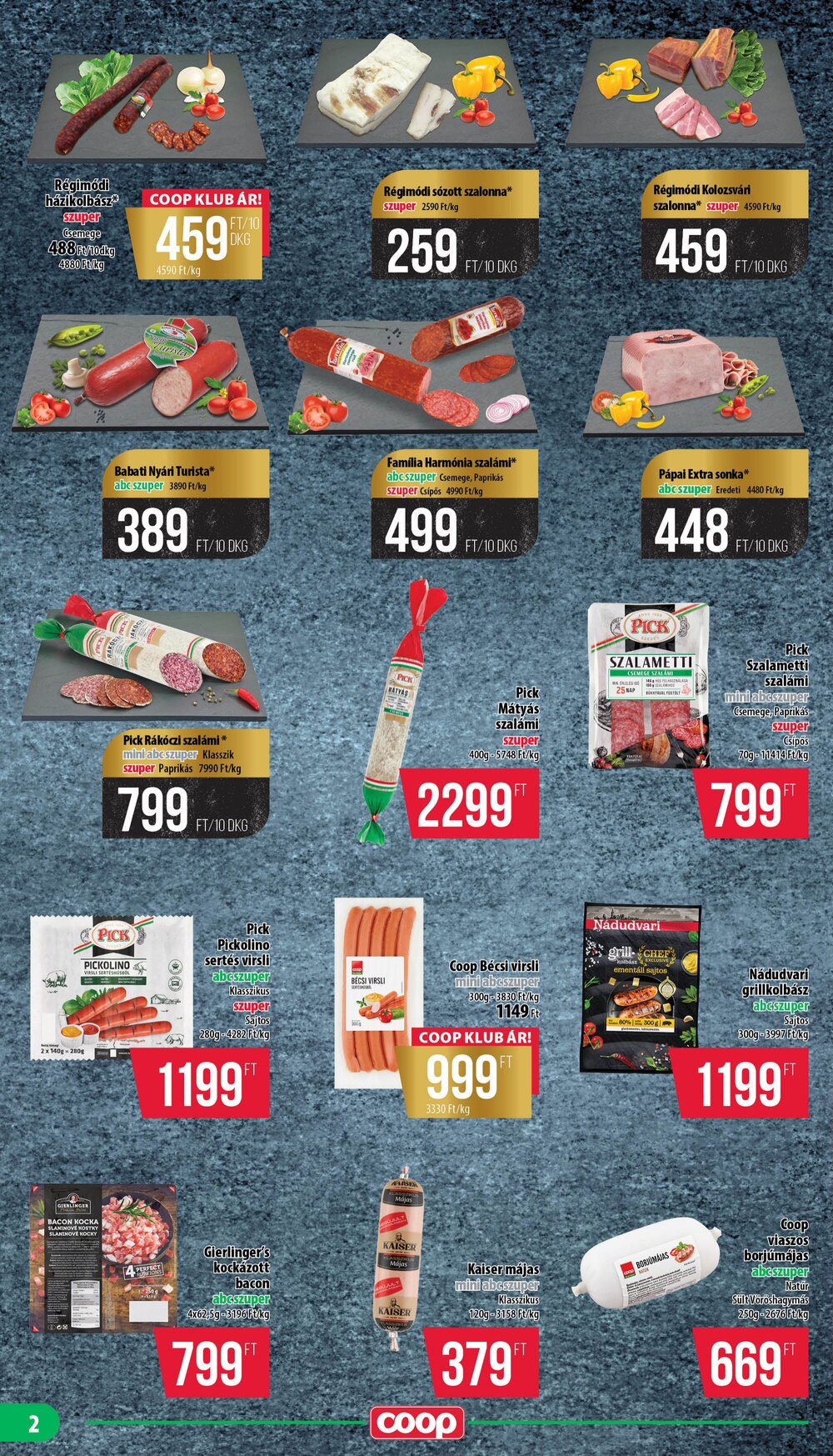 Coop akciós újság 2025.06.19-től - 2. oldal.