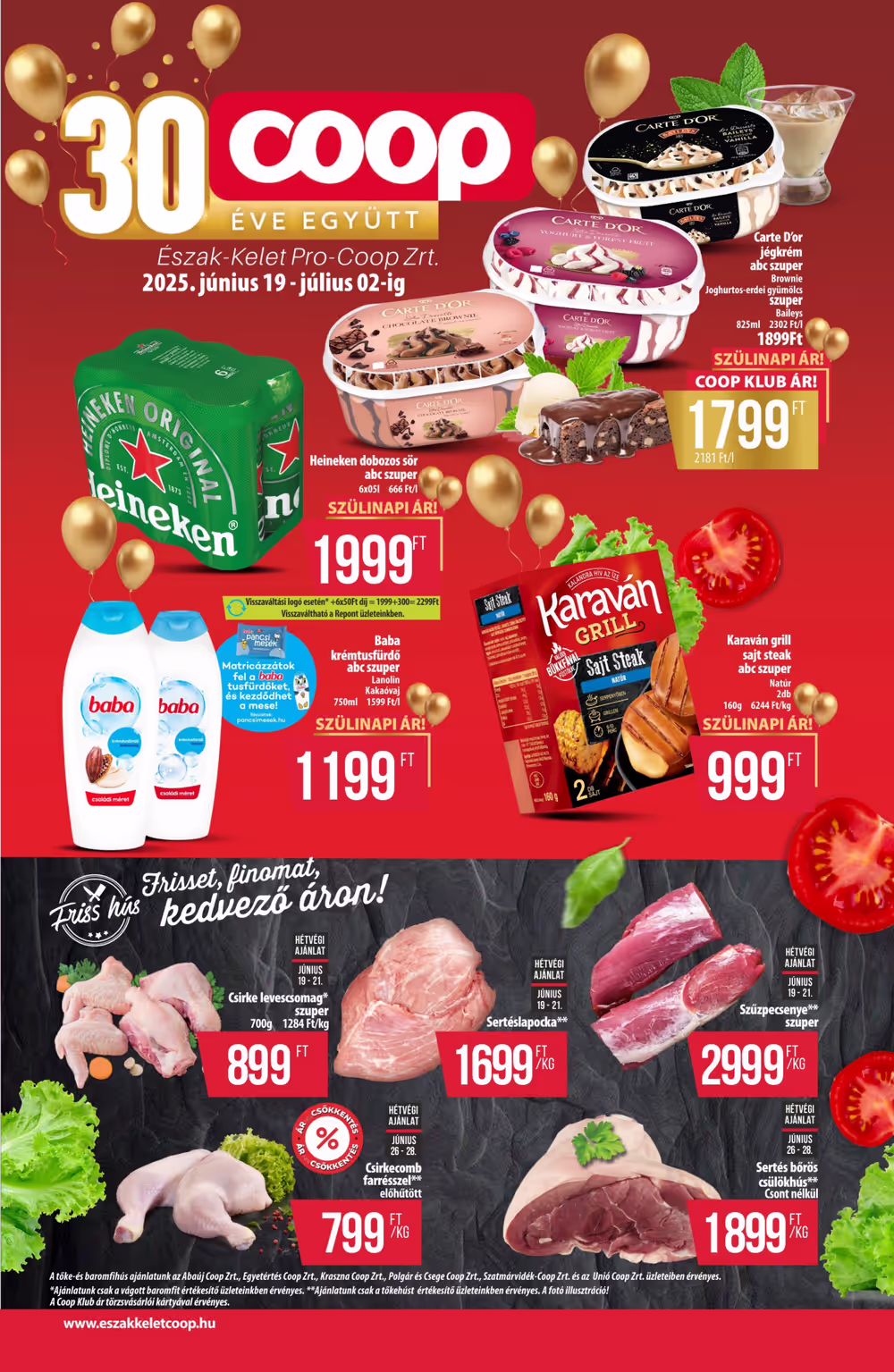 Coop akciós újság 2025.06.19-től - 1. oldal.