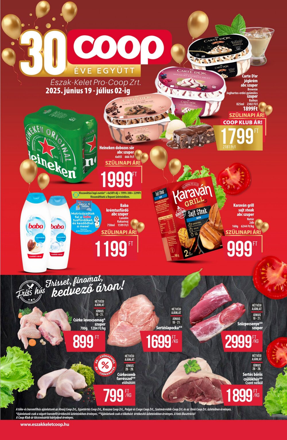 Coop akciós újság 2025.06.19-től - 1. oldal.