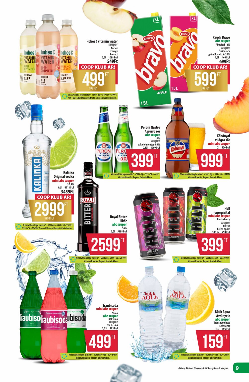 Coop akciós újság 2025.06.19-től - 9. oldal.