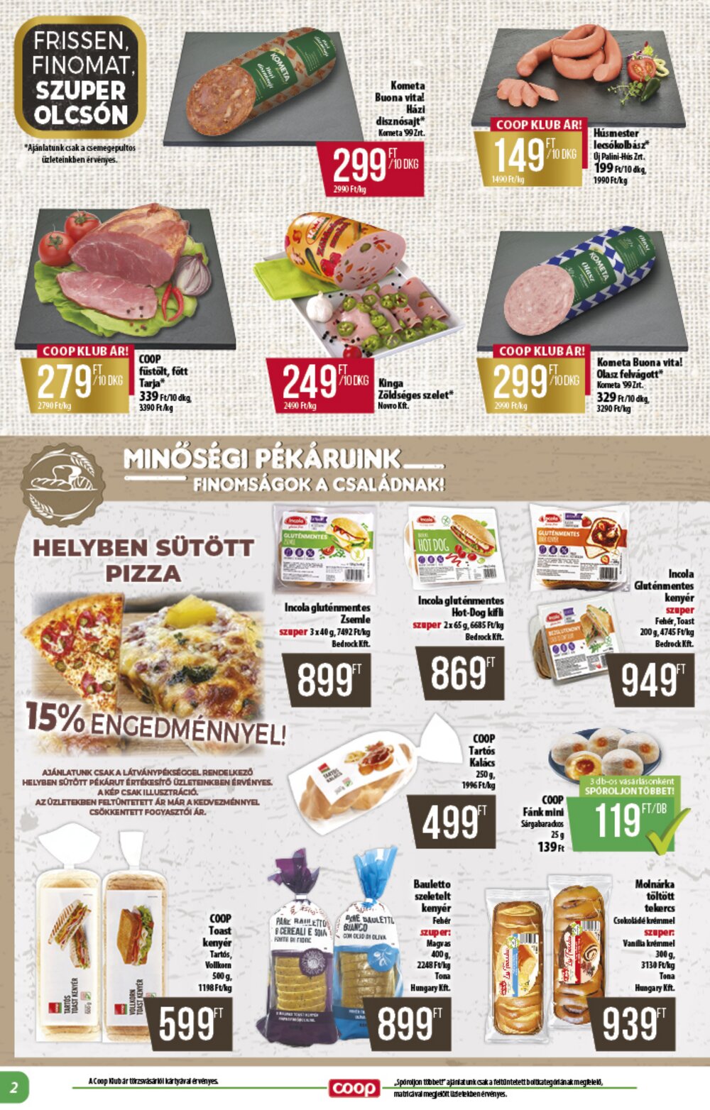 Coop akciós újság 2025.06.19-től - 2. oldal.