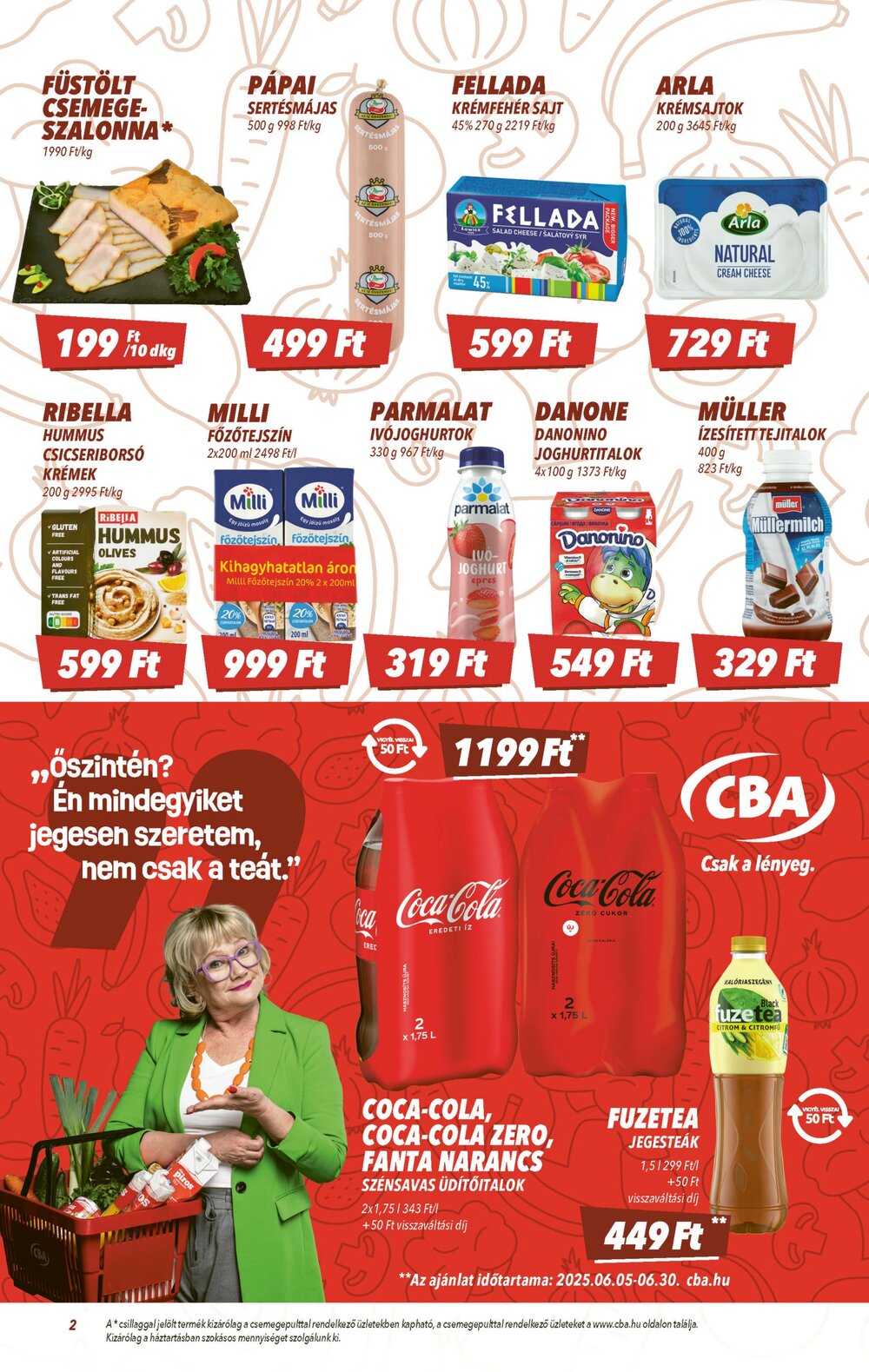 CBA akciós újság 2025.06.19-től - 2. oldal.