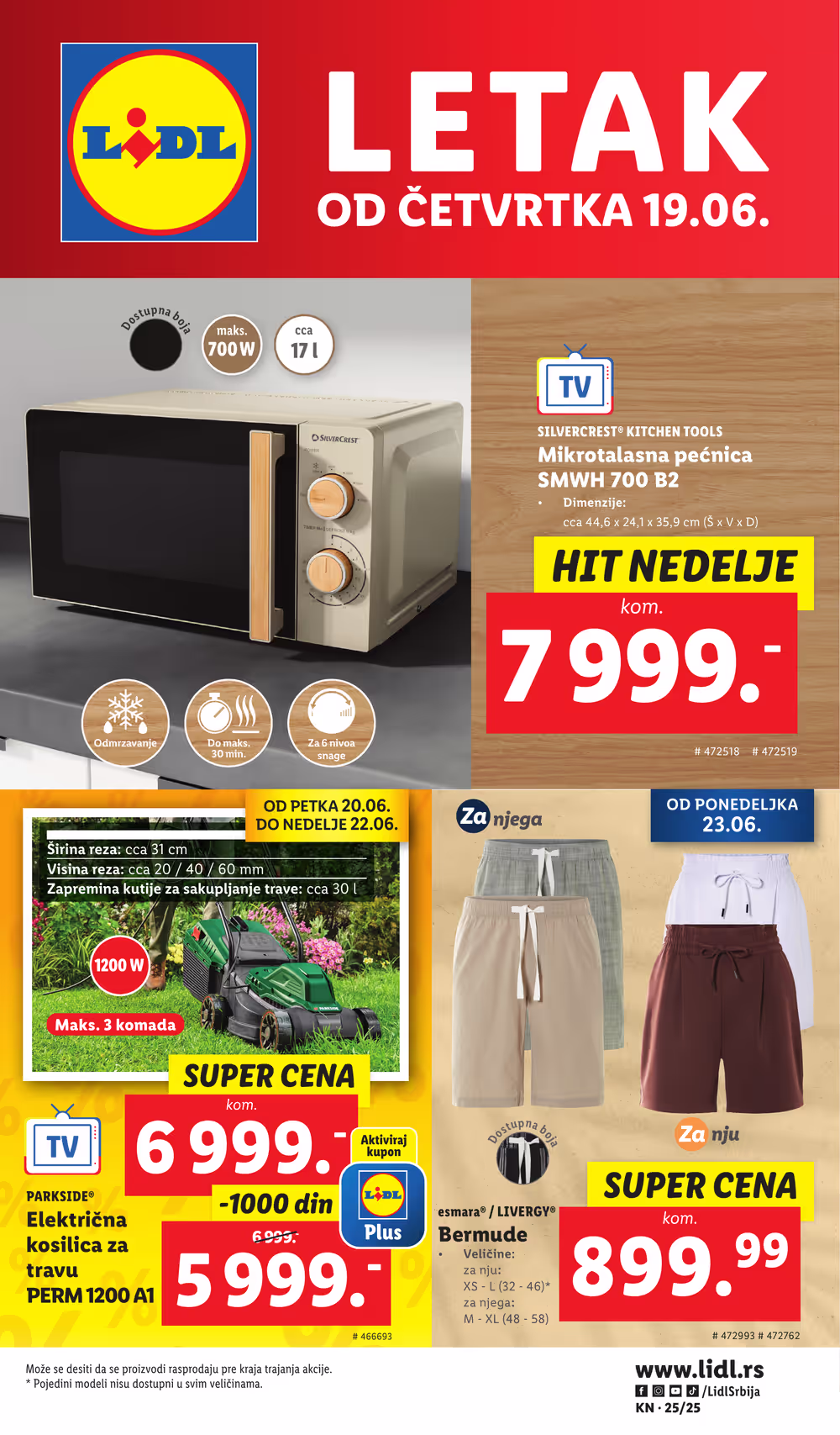 Lidl akciós újság 2025.06.19-től - 1. oldal.