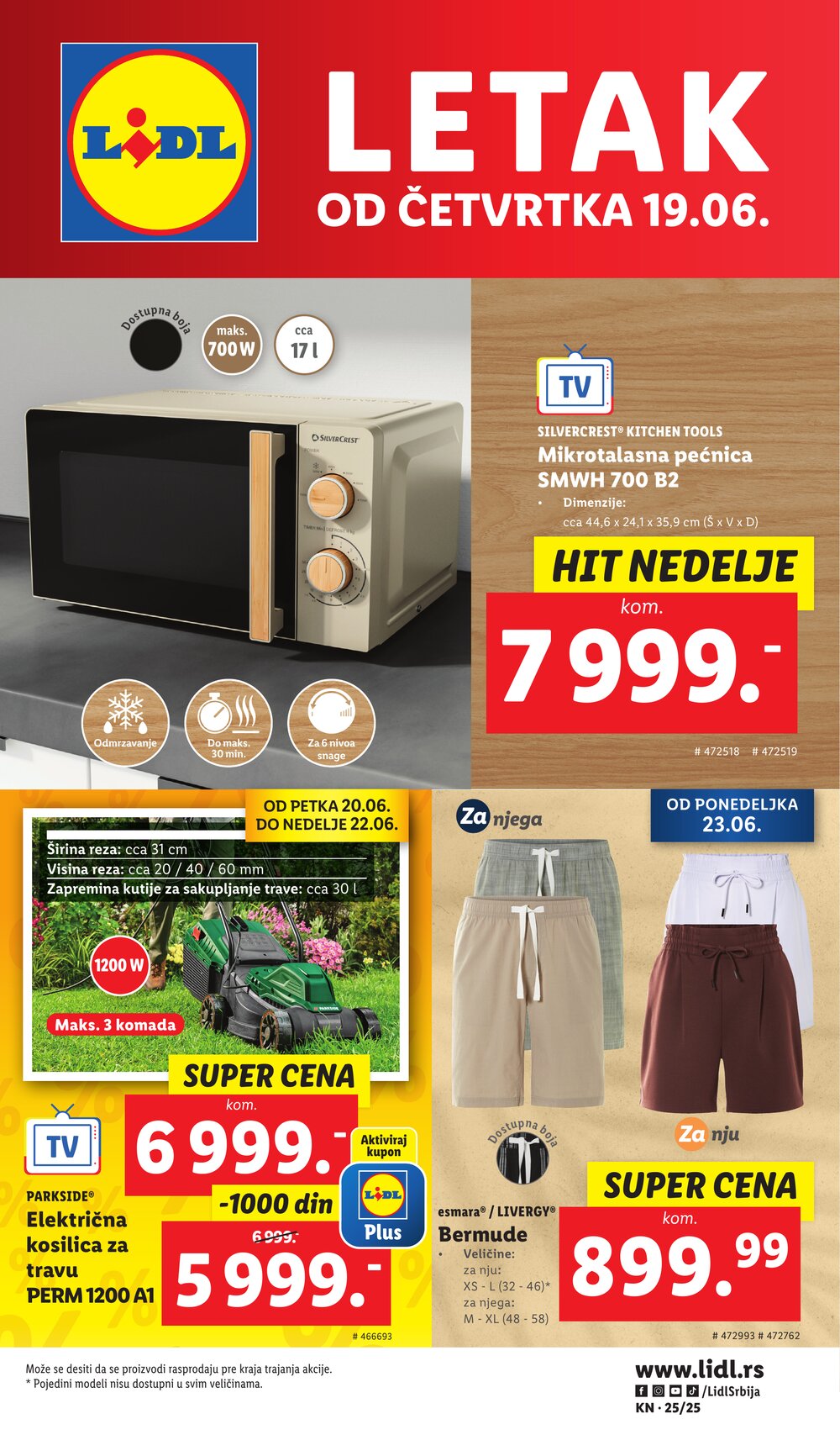 Lidl akciós újság 2025.06.19-től - 1. oldal.