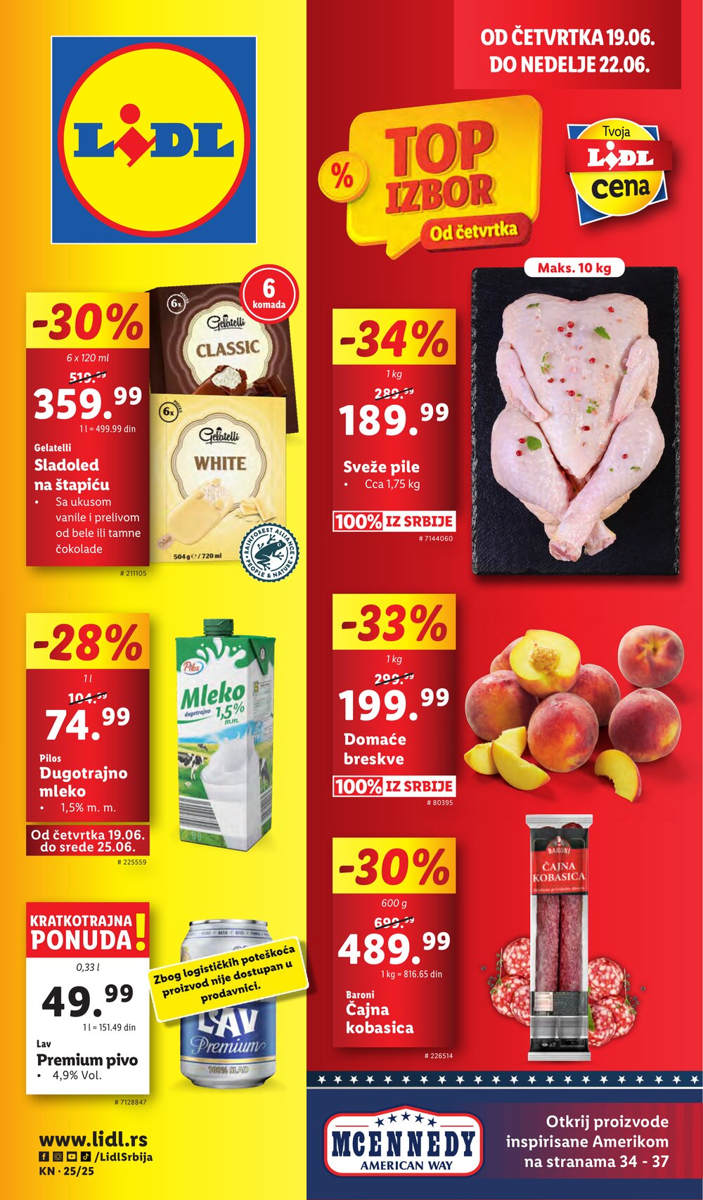 Lidl akciós újság 2025.06.19-től - 1. oldal.