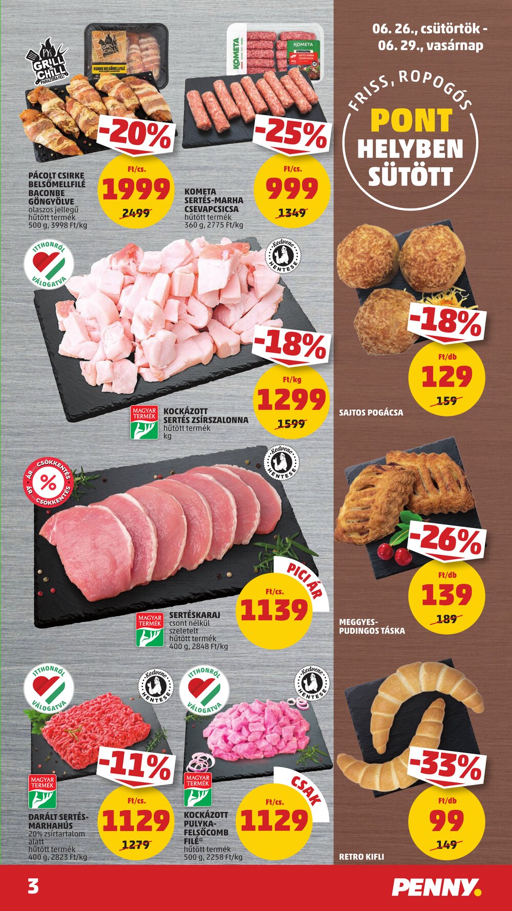 Penny Market akciós újság 2025.06.26-tól - 3. oldal.