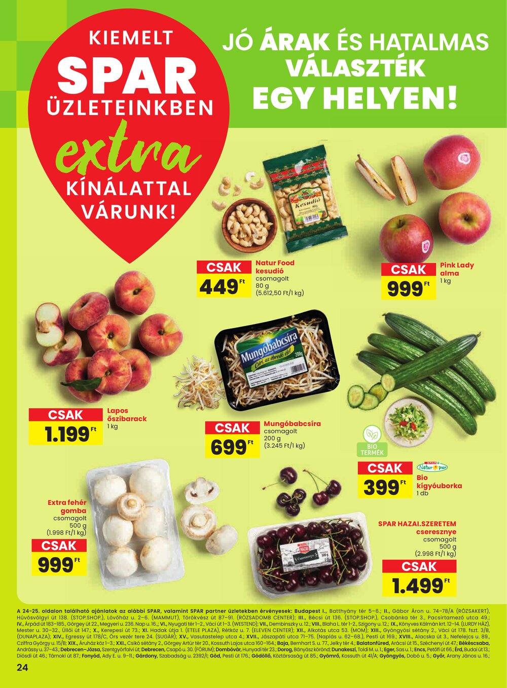 Spar Extra akciós újság 2025.06.26-tól - 1. oldal.