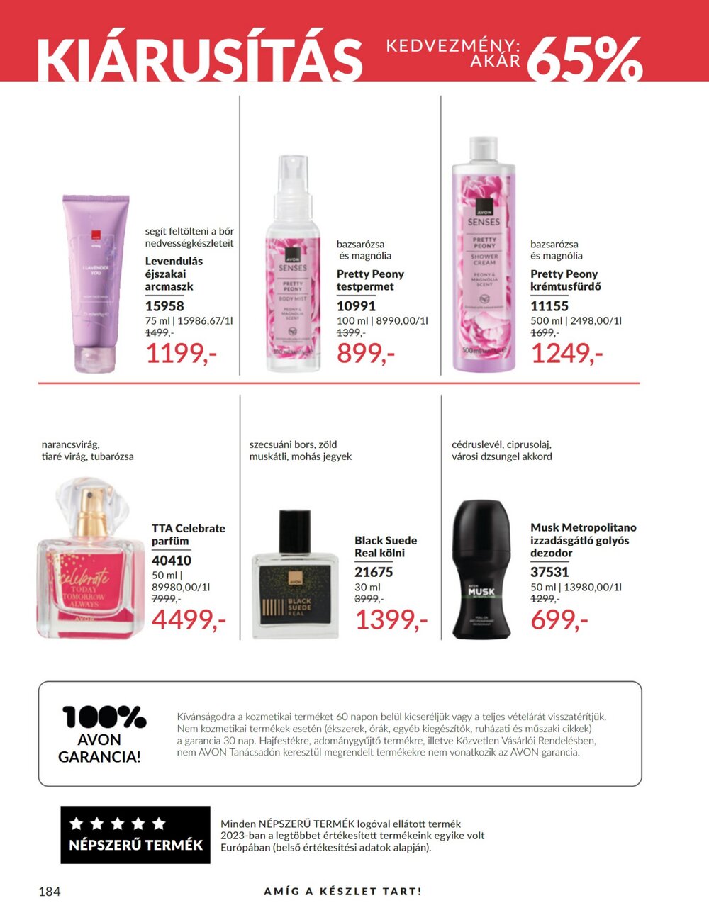 Avon akciós újság 2025.11.01-től - 184. oldal.