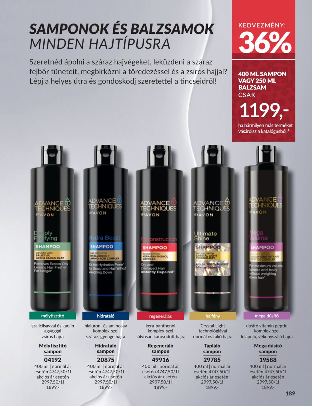 Avon akciós újság 2025.11.01-től - 189. oldal.