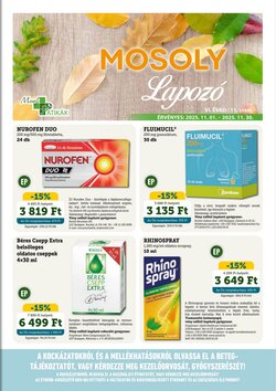 Mosoly Patikák akciós újság 2025.11.01-től