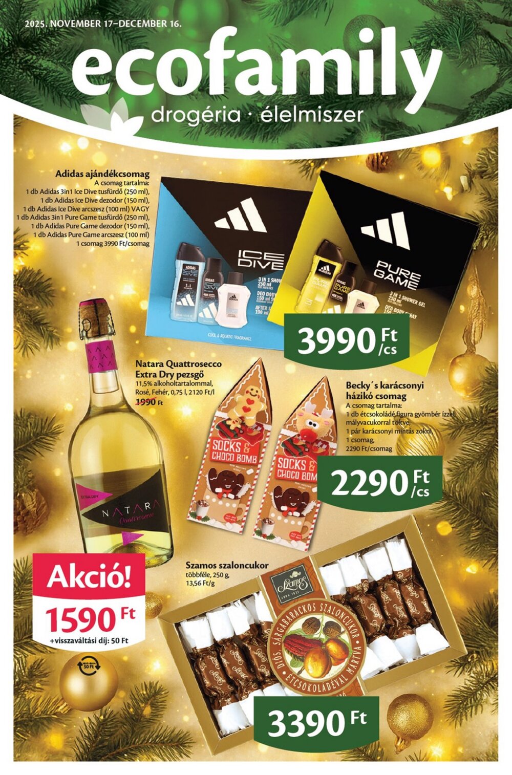 EcoFamily akciós újság 2025.11.17-től - 1. oldal.