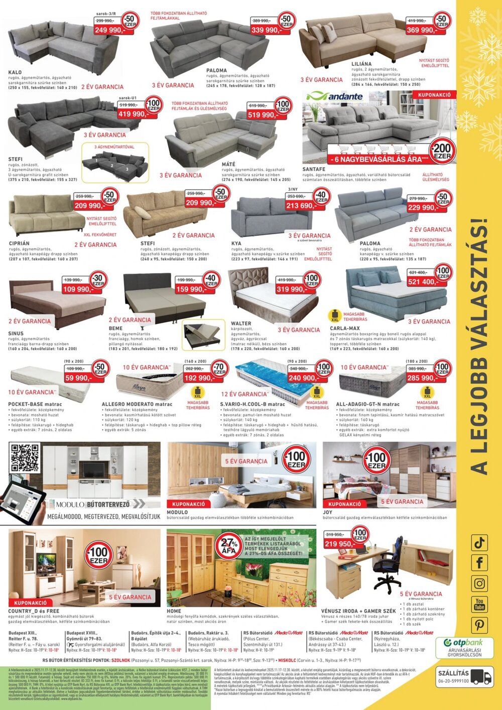 RS Bútor akciós újság 2025.11.17-től - 2. oldal.