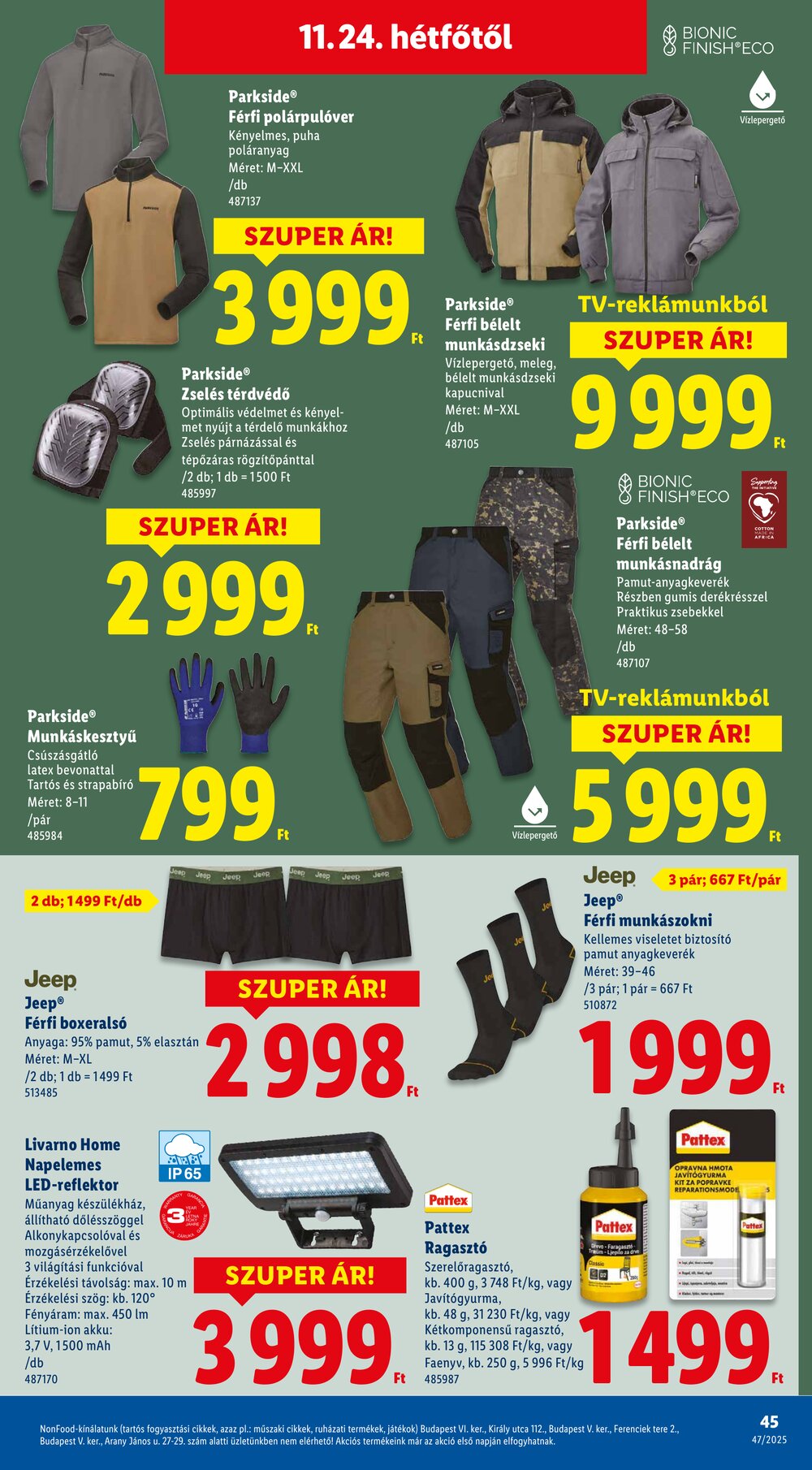 Lidl akciós újság 2025.11.20-tól - 45. oldal.