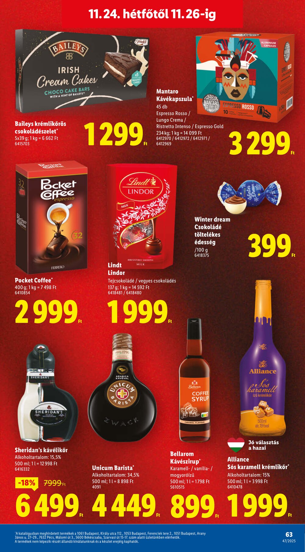 Lidl akciós újság 2025.11.20-tól - 63. oldal.