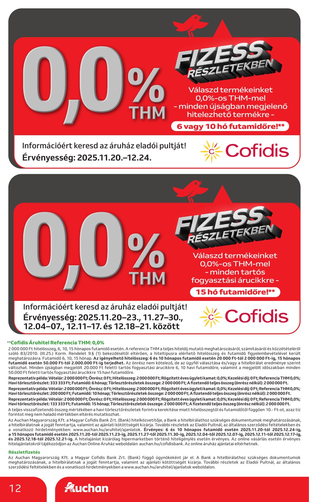 Auchan akciós újság 2025.11.20-tól - 12. oldal.